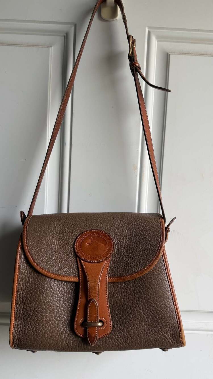 Vintage Dooney & Bourke All-Weather Leather Essex Crossbody Bag